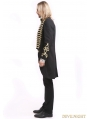 Black Gothic Vintage Palace Style Swallow Tail Coat for Men