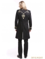 Black Gothic Vintage Palace Style Swallow Tail Coat for Men