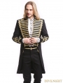 Black Gothic Vintage Palace Style Swallow Tail Coat for Men