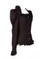 Black Long Sleeves Gothic Cap Blouse for Women