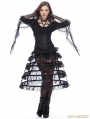 Black Gothic Lolita Layers Petticoat with Solf Fishbone