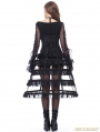 Black Gothic Lolita Layers Petticoat with Solf Fishbone