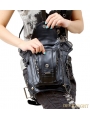 Black Gothic Chain Waist Shoulder Messenger Bag Pack