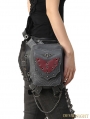 Gothic Steampunk Bat Rivet Travel Waist Shoulder Bags with Phone Pocket