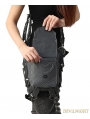 Gothic Steampunk Bat Rivet Travel Waist Shoulder Bags with Phone Pocket