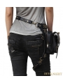 Black Vintage Gothic Steampunk Cross-body Motorcycle Waist Shoulder Messenger Bag 