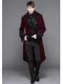 Wine Red Gothic Palace Style Suit for Men