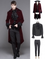 Wine Red Gothic Palace Style Suit for Men