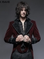 Wine Red Gothic Gentle Suit for Men