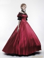 Red Victorian Vintage Palace Ball Gown Dress