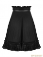 Black Gothic Punk High Waist Short Skirt