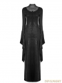 Black Gothic Gorgeous Lace Split Dress