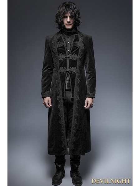 Black Gorgeous Vintage Style Gothic Suit for Men - Devilnight.co.uk