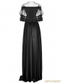 Black Victorian Vintage Palace Long Ball Gown Dress