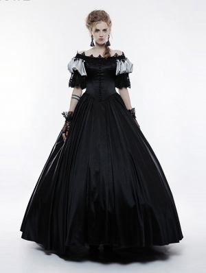 black victorian ball gown