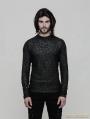 Black Gothic Pattern T-Shirt for Men