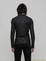 Black Gothic Pattern T-Shirt for Men