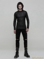 Black Gothic Pattern T-Shirt for Men
