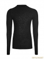 Black Gothic Pattern T-Shirt for Men