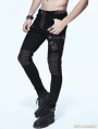 Black and Coffee Gothic Punk Pockets Pants for Men