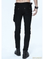 Black and Coffee Gothic Punk Pockets Pants for Men