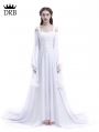 White Renaissance Fairy Tale Medieval Wedding Dress