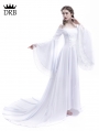 White Renaissance Fairy Tale Medieval Wedding Dress