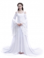 White Renaissance Fairy Tale Medieval Wedding Dress
