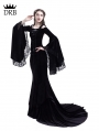 Black Romantic Off-the-Shoulder Gothic Medieval Two Pieces Dress