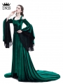 Green Off-the-Shoulder Renaissance Fairy Tale Medieval Dress