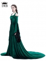 Green Off-the-Shoulder Renaissance Fairy Tale Medieval Dress