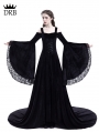 Black Off-the-Shoulder Renaissance Gothic Medieval Dress