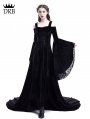 Black Off-the-Shoulder Renaissance Gothic Medieval Dress