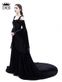 Black Off-the-Shoulder Renaissance Gothic Medieval Dress