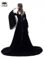 Black Off-the-Shoulder Renaissance Gothic Medieval Dress