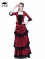 Red Victorian Bustle Dress