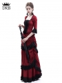 Red Victorian Bustle Dress