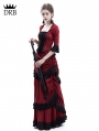 Red Victorian Bustle Dress