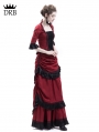 Red Victorian Bustle Dress