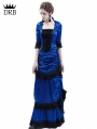 Blue Victorian Bustle Dress