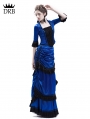 Blue Victorian Bustle Dress