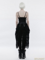 Black Lace High-Low Steampunk Dress