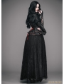 Black and Red Romantic Gothic Lace Underbust Corset Ball Dress