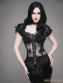 Black Sexy Gothic Lace Corset Top