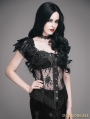 Black Sexy Gothic Lace Corset Top