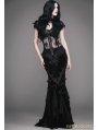 Romantic Gothic Flower Fishtail Skirt