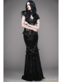 Romantic Gothic Flower Fishtail Skirt