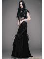 Romantic Gothic Flower Fishtail Skirt