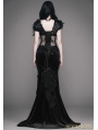 Romantic Gothic Flower Fishtail Skirt