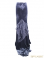 Romantic Gothic Flower Fishtail Skirt